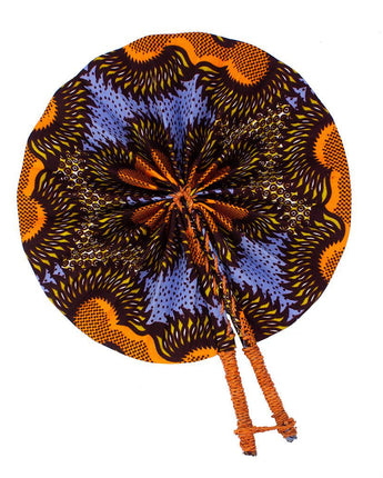 Ghanaian Fabric Fan Kumasi-Fabric Fan-AARVEN