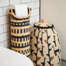 Ghanaian Hand Woven Tubular Toilet Roll Holder 'Geometric'-Storage Basket-AARVEN