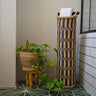 Ghanaian Hand Woven Tubular Toilet Roll Holder 'Zig Zag'-Storage Basket-AARVEN