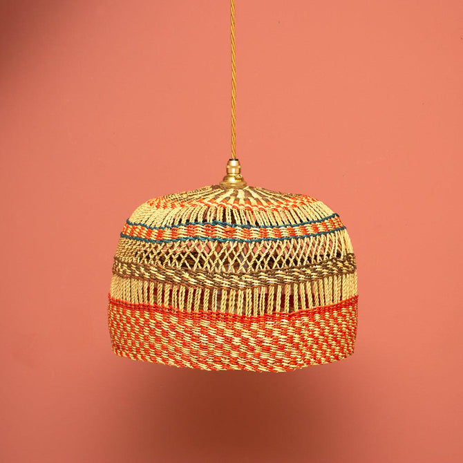 Ghanaian Handwoven Open Weave Lightshade 'Kambuchari' – AARVEN