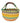 Ghanaian Large Bolga Round Shopping Basket With Leather Handle 'Fruit Salad'-Shopping Basket-AARVEN