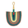 Ghanaian Woven Grass Fan 'Coral'-Fan-AARVEN