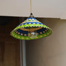 Ghanaian Woven Lightshade 'Forest'-Woven Light Shade-AARVEN