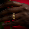 Honey Bee Brass Lace Band Ring-Ring-AARVEN