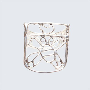 Honey Bee Silver Lace Ring-Ring-AARVEN