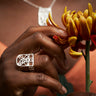 Honey Bee Silver Lace Ring-Ring-AARVEN