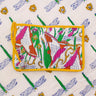 Indian Block Printed Medium Pouch 'Kingfisher'-Pouch-AARVEN