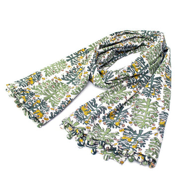 Indian Block Printed Scarf / Wrap 'Monkey Puzzle'-Scarf-AARVEN