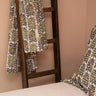 Indian Block Printed Scarf / Wrap 'Monkey Puzzle'-Scarf-AARVEN