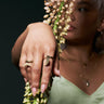 Kenyan Handmade Crescent Moon Charm Ring-Ring-AARVEN