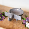 Kenyan Soapstone Elephant Dish 'Smokey Grey'-Bowl-AARVEN
