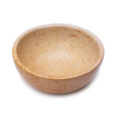 Kenyan Soapstone Hand Carved Small Bowl 'Marbled Pink'-Bowl-AARVEN