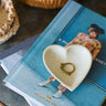 Kenyan Soapstone Heart Dish 'Natural'-Bowl-AARVEN