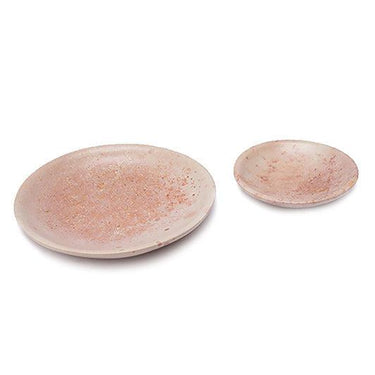 Kenyan Soapstone Shallow Dish Bowls 'Marbled Pink'-Bowl-AARVEN