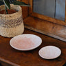 Kenyan Soapstone Shallow Dish Bowls 'Marbled Pink'-Bowl-AARVEN