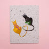 KICK Recycled Wire Card 'Love Cats'-Greeting Card-AARVEN