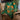 Large Khotso Traditional Basotho Blanket 'Green & Orange Cards'-Blanket-AARVEN