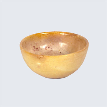 Large Round Soapstone Dish Bowl 'Marbled Pink'-Bowl-AARVEN