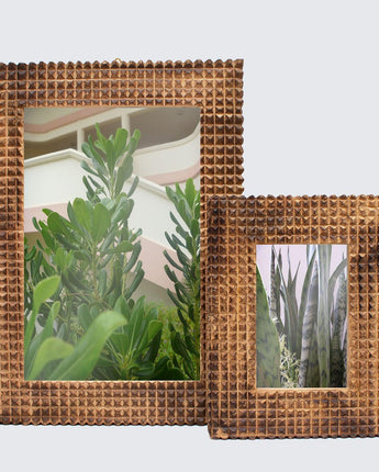 Mango Wood Indian Monkey Puzzle Picture Frame 'Small'-Frame-AARVEN