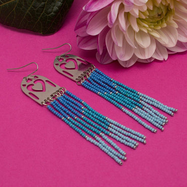 Ocean Collection Aurelia Beaded Earrings-Earrings-AARVEN