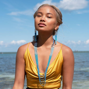 Ocean Collection Aurelia Beaded Necklace-Necklace-AARVEN