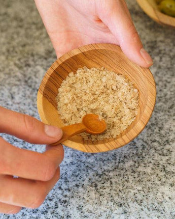 Olive Wood Tiny Salt Spoon-Spoon-AARVEN