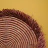 Round Place Mat Lilac Brown-Placemat-AARVEN