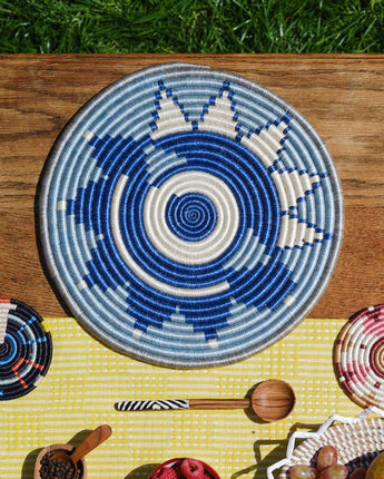 Rwandan Woven Table Placemat 'Luna'-Placemat-AARVEN