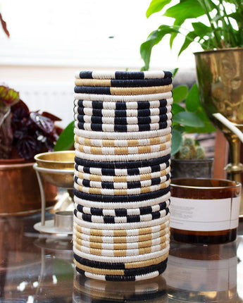 Rwandan Woven Vase/Pot 'Cosmos'-Vase-AARVEN