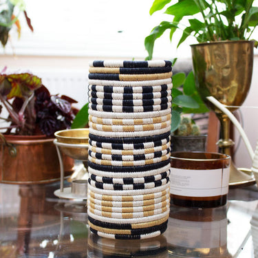 Rwandan Woven Vase/Pot 'Cosmos'-Vase-AARVEN