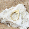 Signature Arrow Hammered Brass Ring-Ring-AARVEN