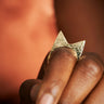 Signature Mamba Hammered Brass Ring-Ring-AARVEN