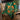 Small Khotso Traditional Basotho Blanket 'Green & Orange Cards'-Blanket-AARVEN