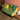Small Khotso Traditional Basotho Blanket 'Green & Orange Cards'-Blanket-AARVEN