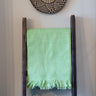 Tanzanian Table Cloth 'Lime Green Check'-Table Cloth-AARVEN