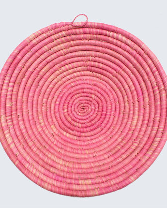 Uganda Craft Collection Bowl 'Rose Pink Fruit Bowl'-Wall Basket-AARVEN