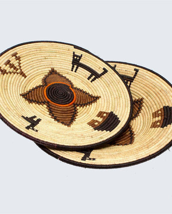 Uganda Craft Collection Plate 'Ugandan Scenery'-Placemat-AARVEN