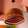 Handmade Ghanaian woven lightshade crafted from sustainable natural fibres.
