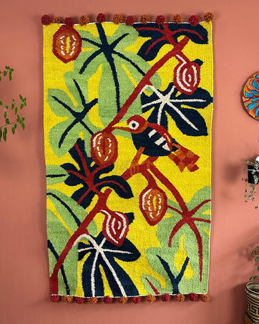 Decorative wall rug handcrafted by Kenyan artisans.
