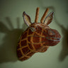 Zimbabwean Beaded Wall Head Decoration 'Giraffe'-Animal Head-AARVEN