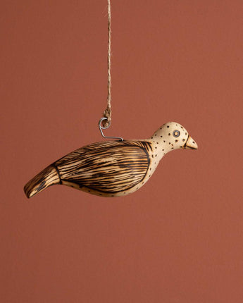 Zimbabwean Hanging Wooden Decoration 'Bird'-Decoration-AARVEN